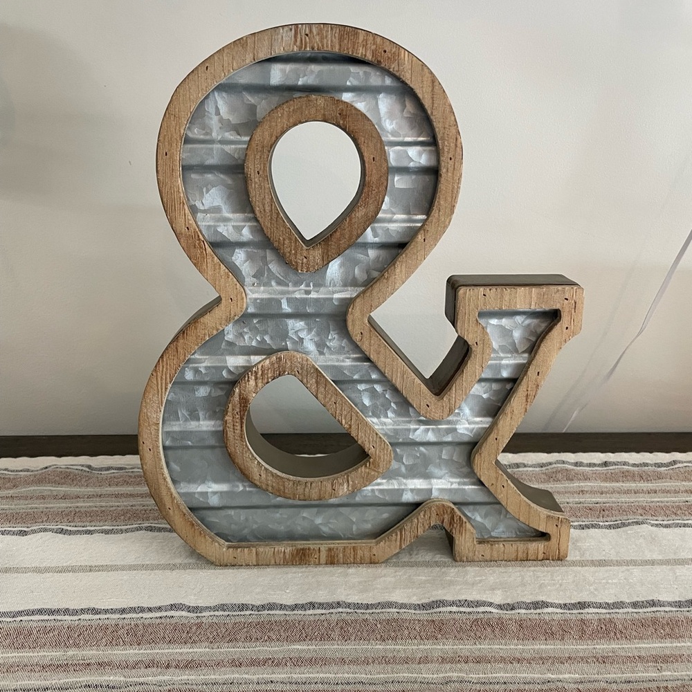RUSTIC FARMHOUSE LETTERS -“&” symbol